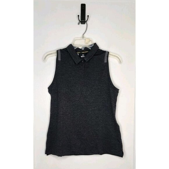 NWT Under Armour X Curry Icon SL Polo Tank Top Sample Size Small Fitted Logo - Picture 1 of 8